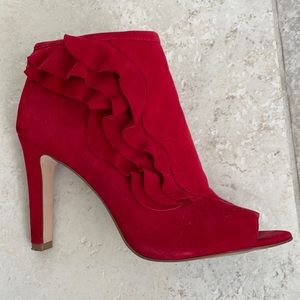 Louise et Cie red booties 9.5